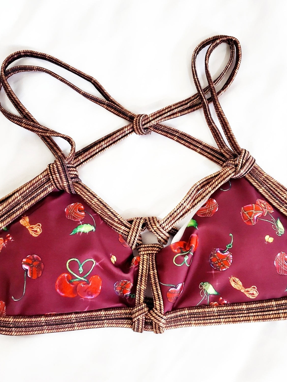 ๐ค LAST CALL - Iron Yokai Shibari Cherry Set Of Three - Shibari Bra, - Picture 3 of 13